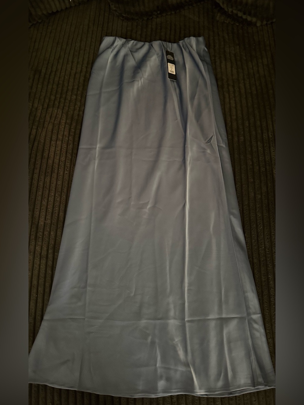 Fashion Nova Light Blue Maxi Skirt with Elastic Waist